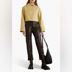 STILL HERE NYC Tate Brown Vegan Leather Pants - Women’s 25